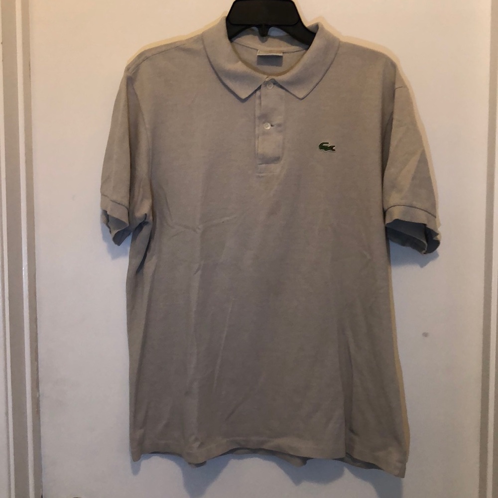 Lacoste light tan polo shirt Sz6